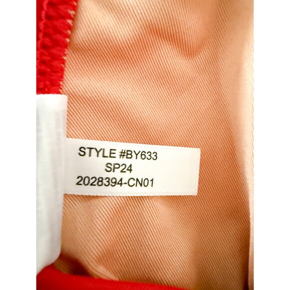 J. Crew | NWT | Halter tie-back bikini top with mesh in Venetian Red | Sz XS - Picture 9 of 9